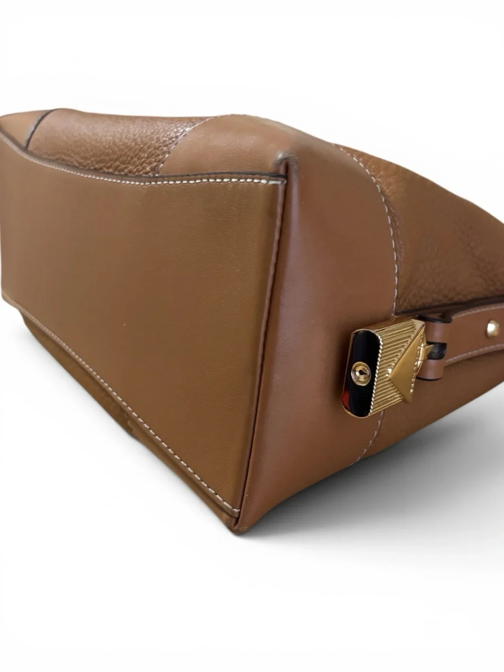 Michael Kors Crossbody Bag, Medium Crosby Tan Pebbled Leather & Dust Bag